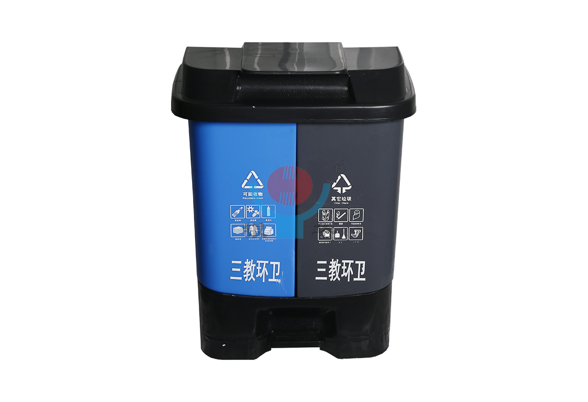 一體蓋分類垃圾桶